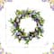 Glitzhome® 24" Easter Lavender & Bird Nest Wreath
